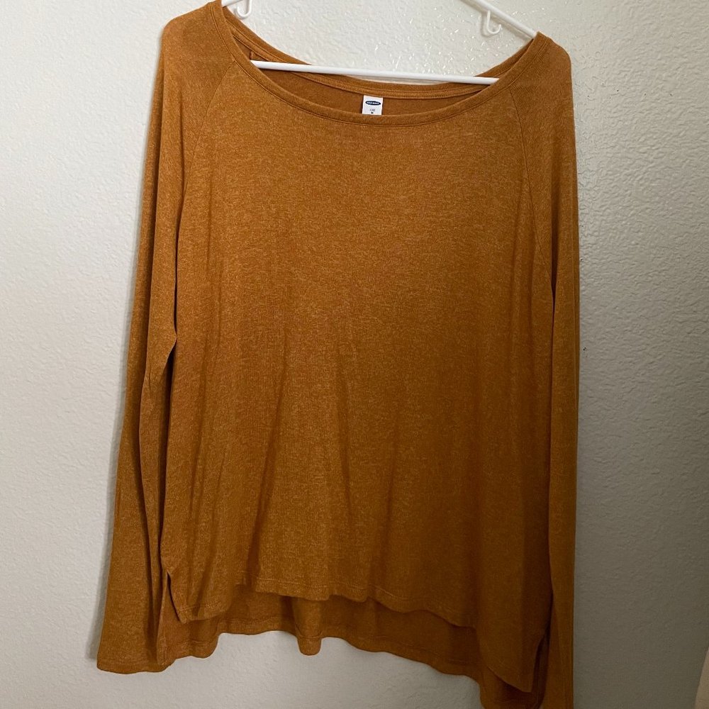 Old Navy Gold Long Sleeve Top